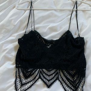 Cute lace crop top